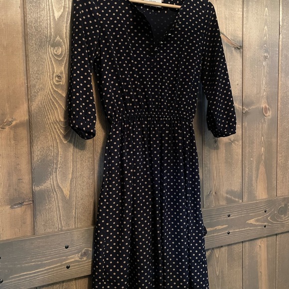 Color and Hsur - Polka Dot Silk Dress - Picture 2 of 6